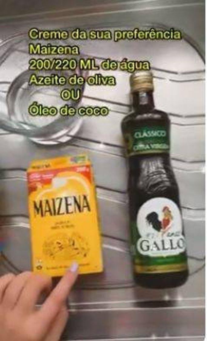 Social Hidratação de  Maizena!