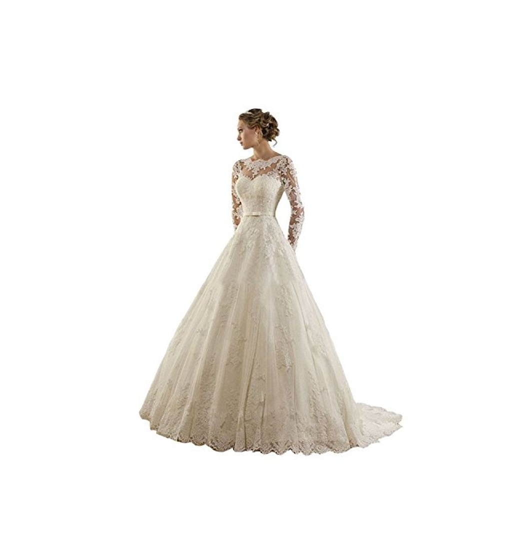 Social Vestido de novia de manga larga