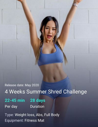 2020 Summer Shred Challenge - Free Workout Program - Chloe Ting