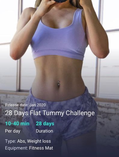 Flat Tummy Challenge - Free Workout Program - Chloe Ting