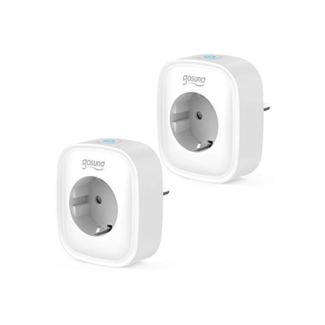 Social Enchufe Inteligente Wifi, Gosund Smart Plug 2Pcs, Zócalo con Interruptor 16A 3680W,