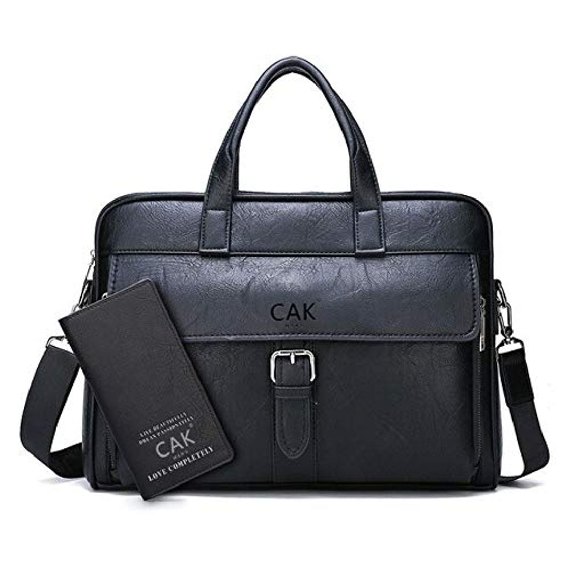 Fashion JPDP CAK Conjunto de Bolsa de Mensajero para Hombre de Cuero Carteras