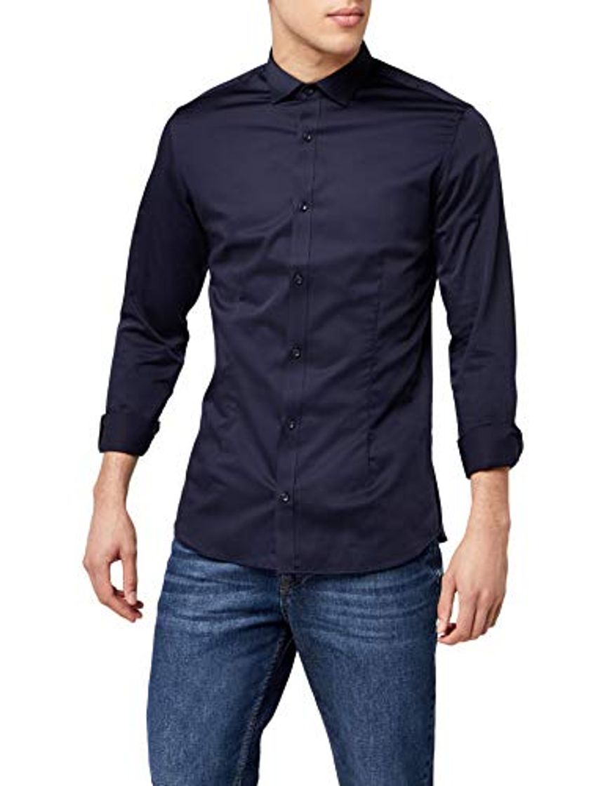 Productos Jack & Jones Jjprparma Shirt L/s Noos Camisa, Blau