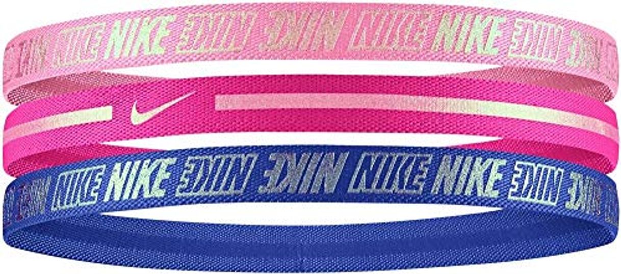 Fashion Nike - Juego de 3 diademas metálicas para niñas