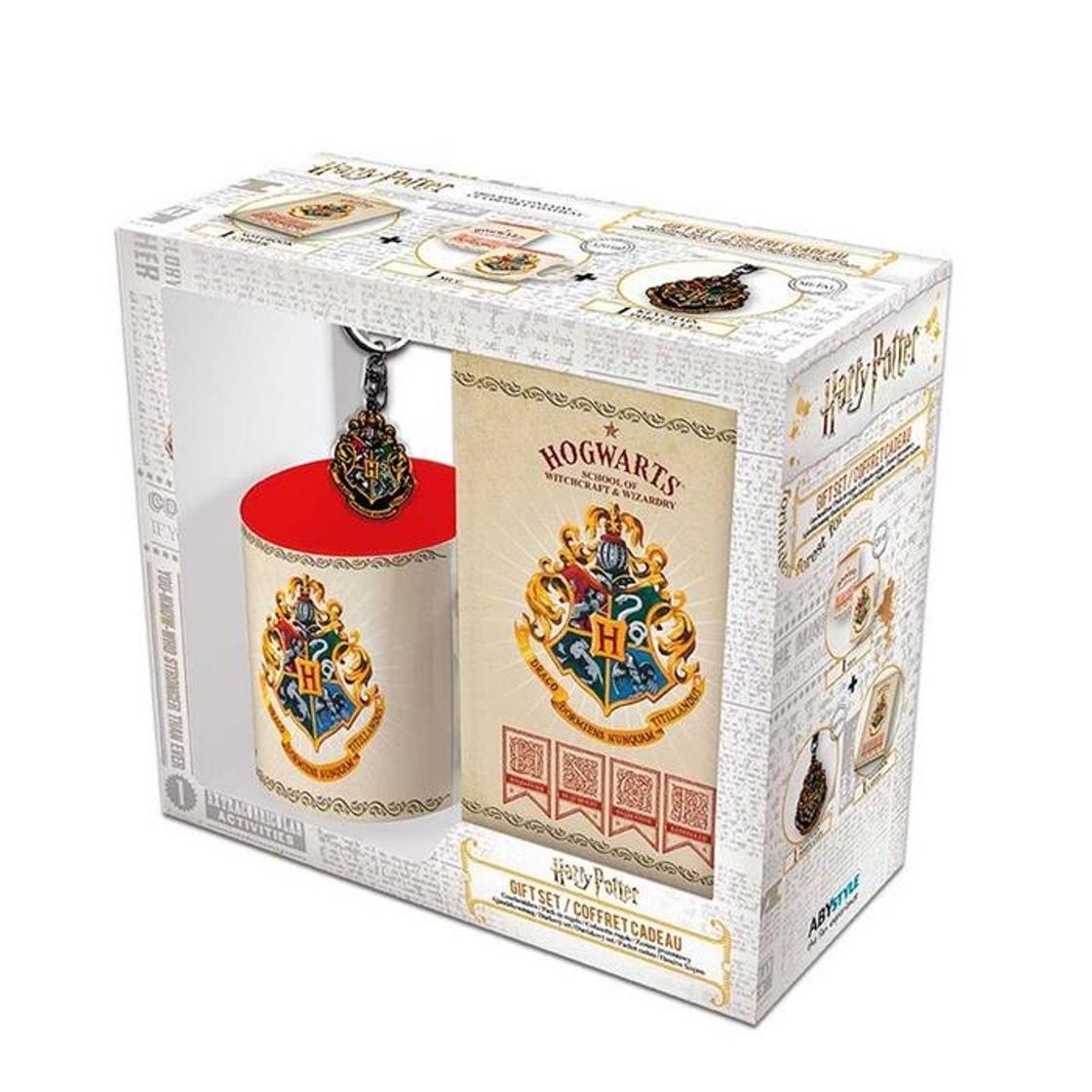 Moda SET HARRY POTTER MINI LIBRETA+ TAZA + LLAVERO