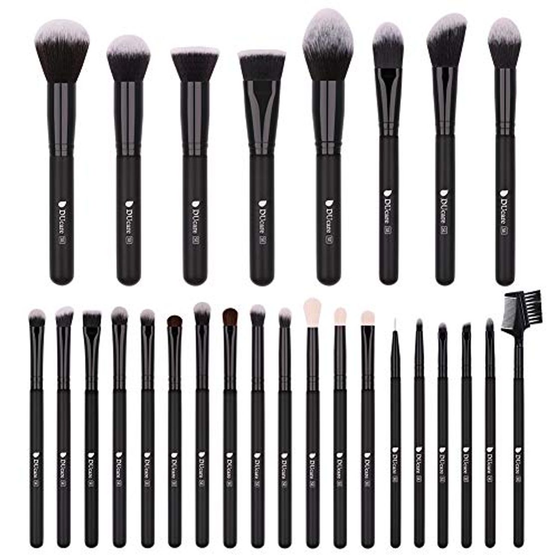 Place DUcare Brochas de Maquillaje Profesional 27 pcs Maquillaje Profesional Pinceles Premium Synthetic