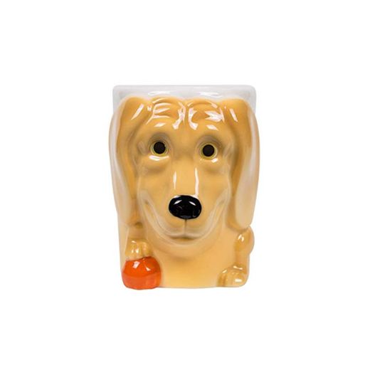 el & groove Taza de Labrador 3D en Amarillo, Taza de té