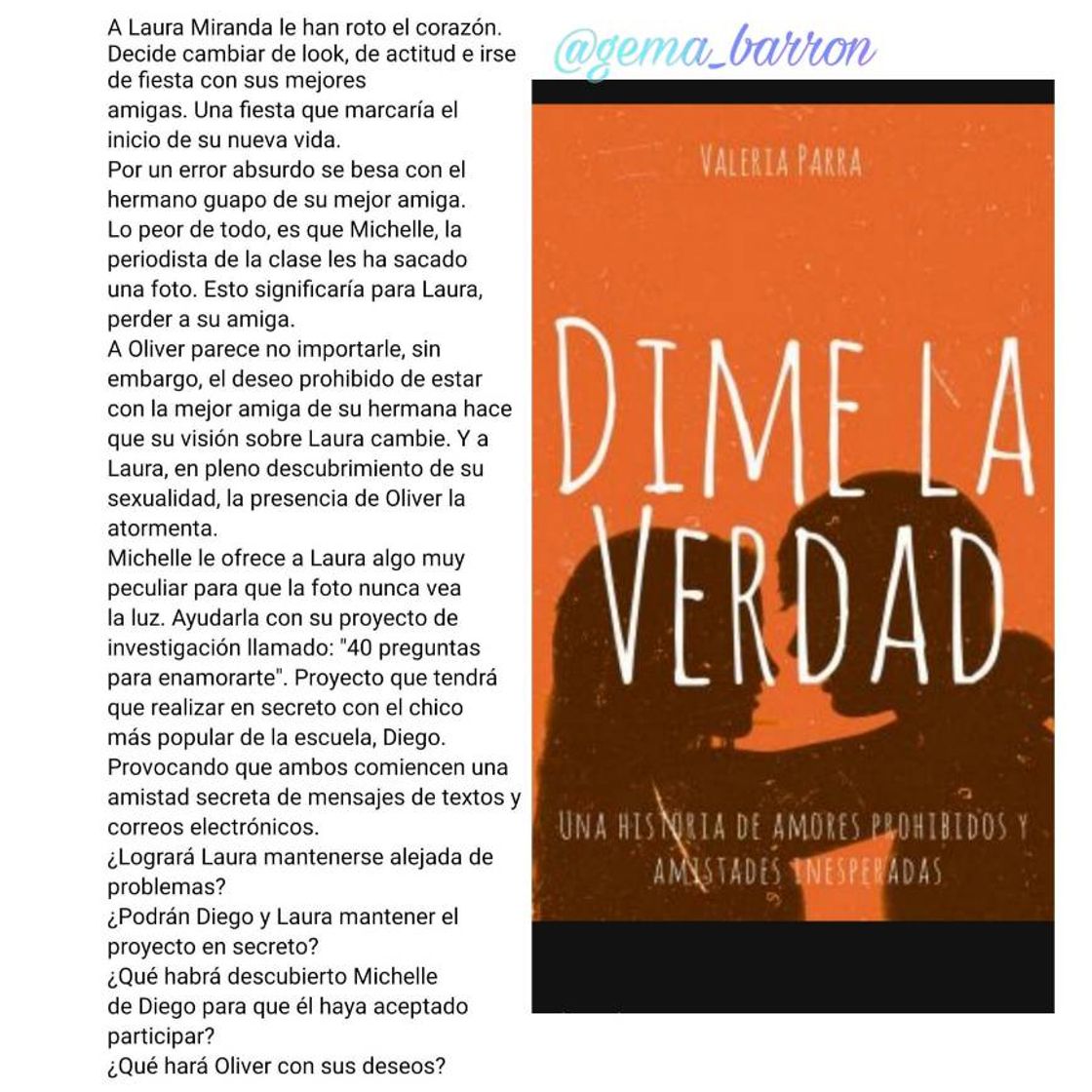 Libro Dime la verdad [+18] Terminada