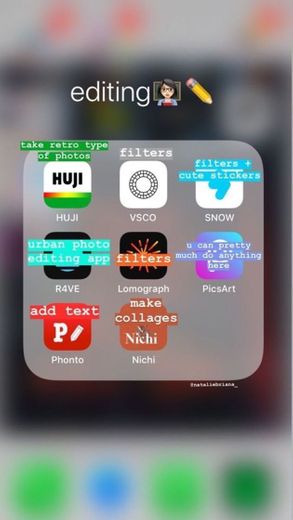 Apps para edições 