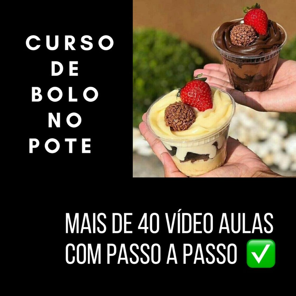 Fashion Curso de bolo no pote 