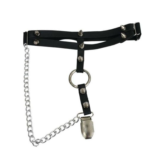 Metal chain belt leg
