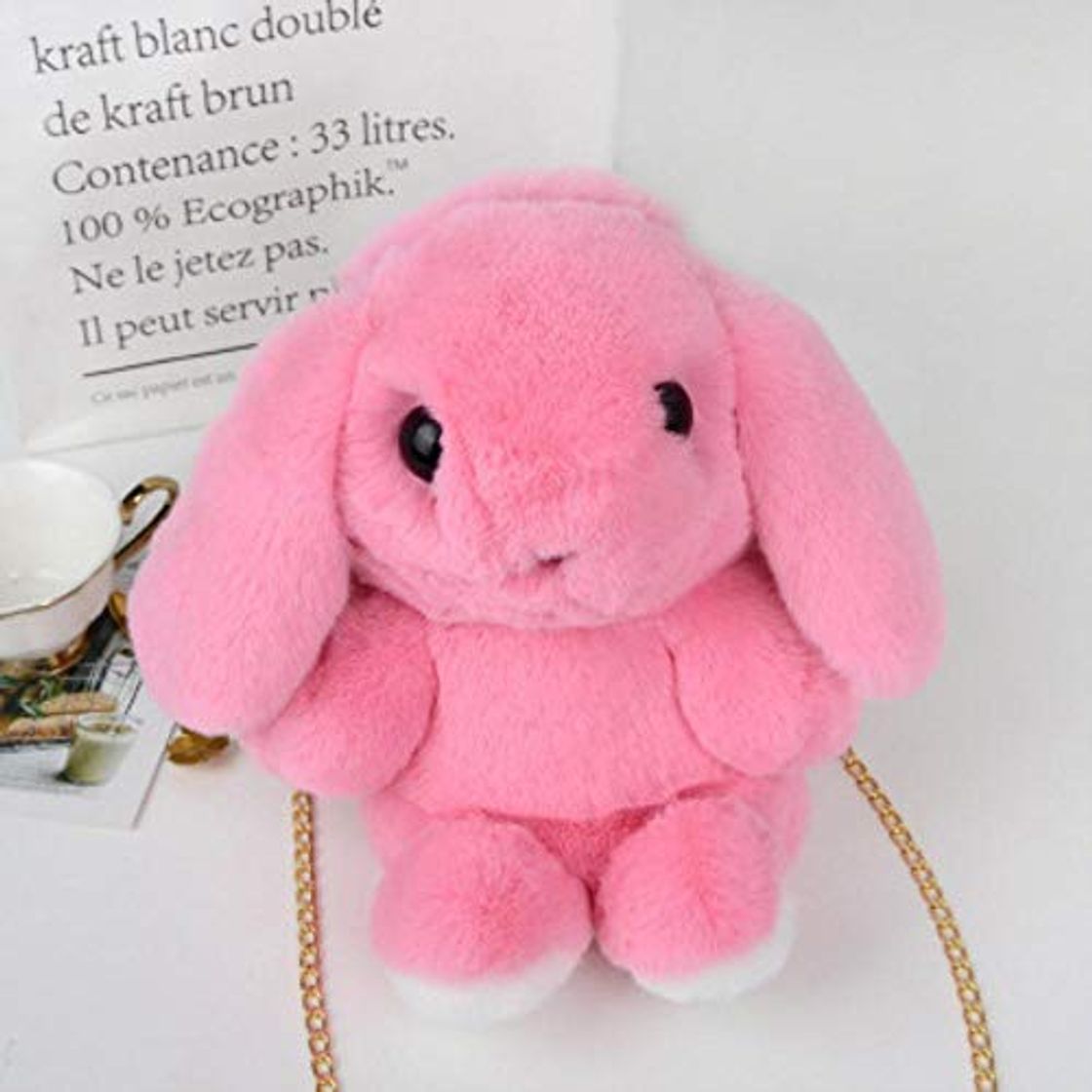 Productos Mingi Cute Rabbit Plush Mochilas para niñas Mujeres Bolsos Bunny Mochila Rabbit