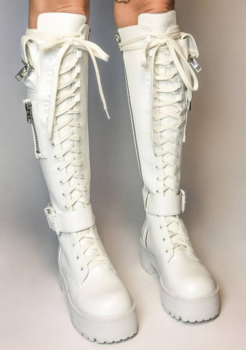 Current Mood Pocket Knee High Combat Boots