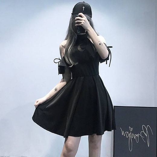 Dark punk dress