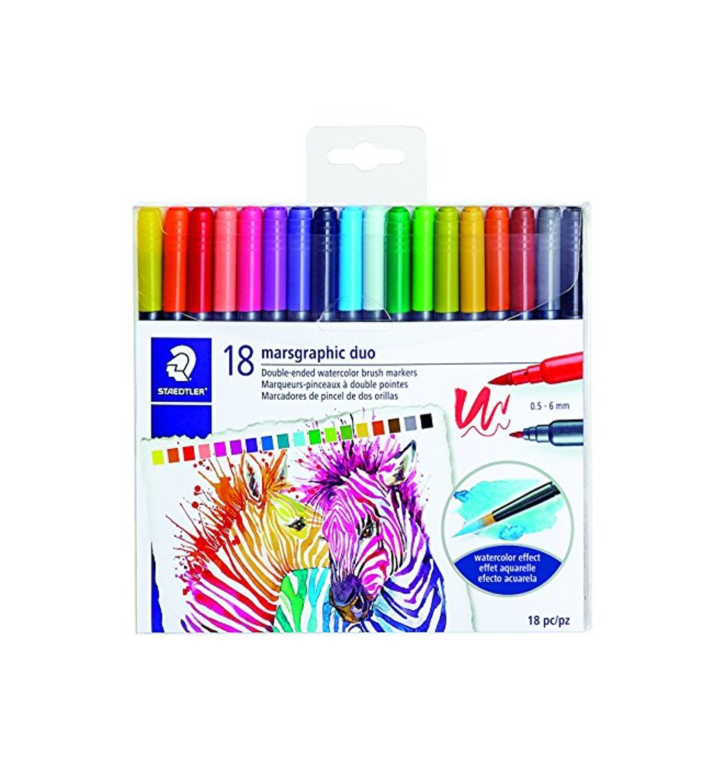 Social Staedtler acuarela de doble punta cepillo Marcadores