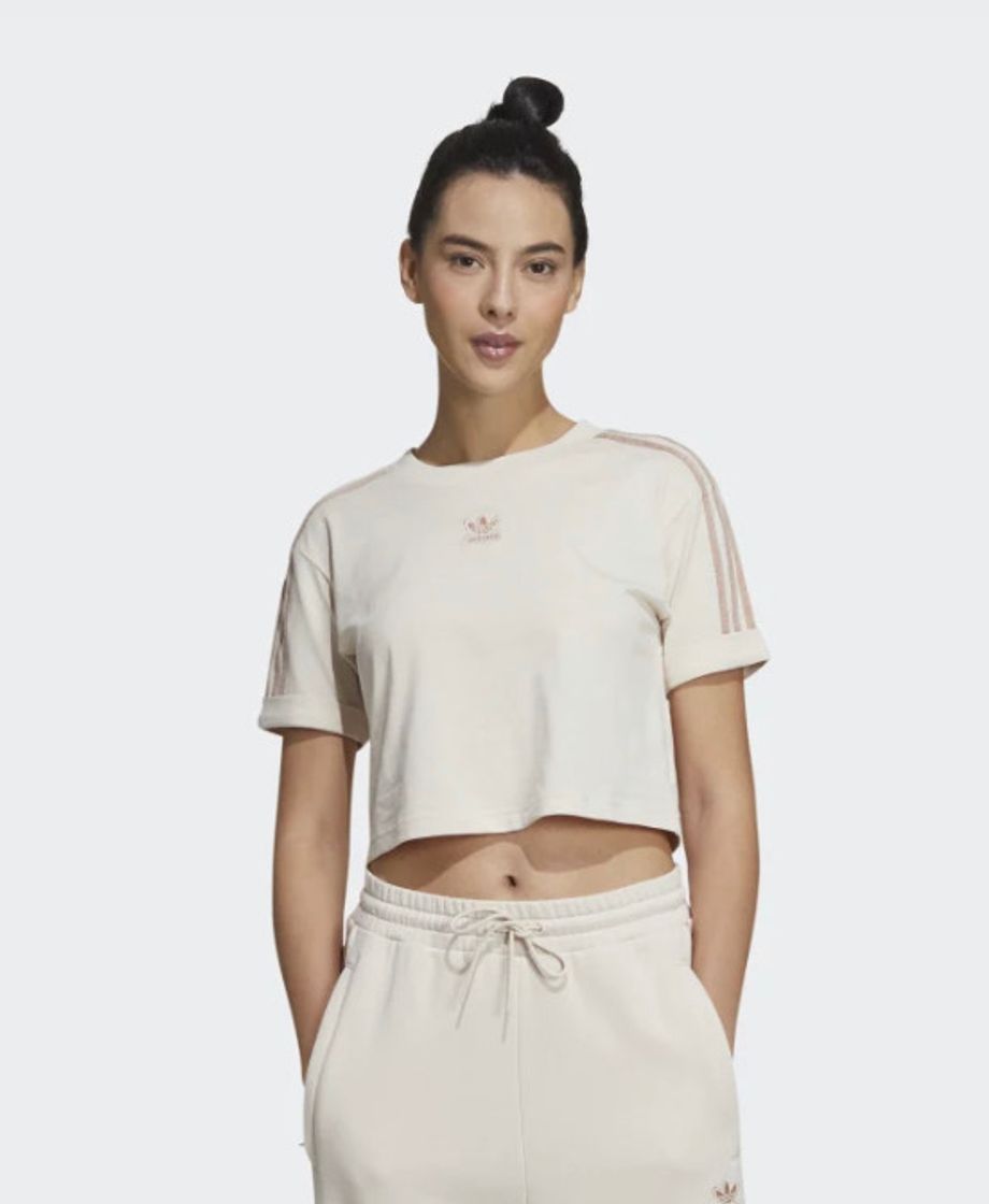 Moda Camiseta Cropped - Beige adidas | adidas España