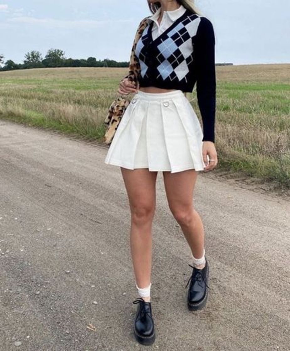 Social Saia plissada 