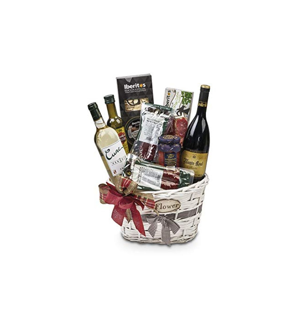 Producto Cesta Gourmet de Navidad con Vino Tinto D