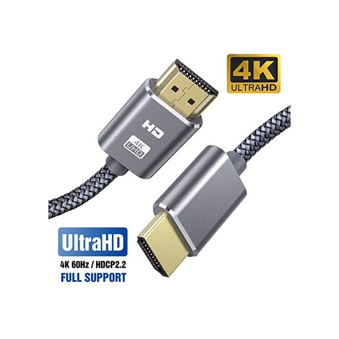 Product Cable HDMI 4K 2M SUCESO Cable HDMI 2.0 de Alta Velocidad Trenzado