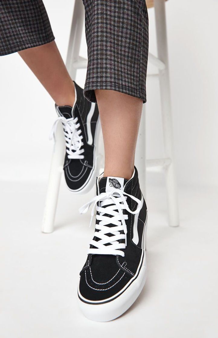 Moda Vans Sk8 Hi Platform Calzado Black