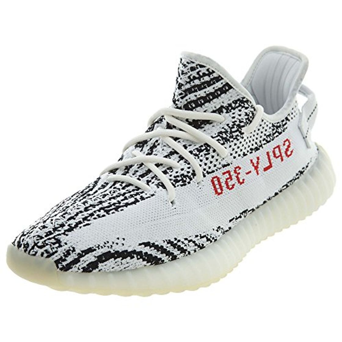 Fashion Adidas Yeezy Boost 350 (White Cblack Red) 

