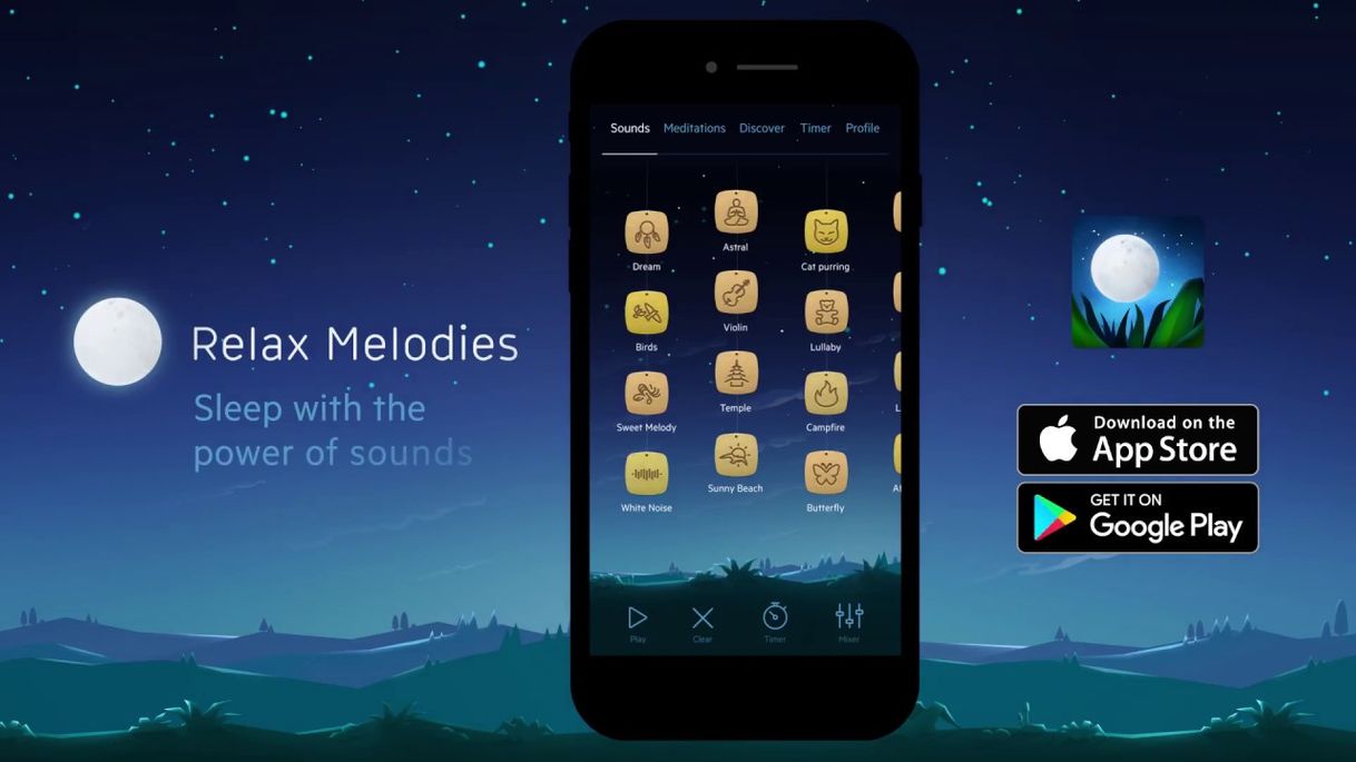 App Relax Melodies: Sleep Sounds