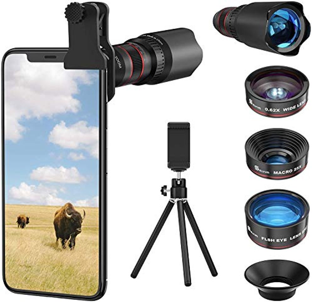Social Selvim Lentes de Cámara para Teléfono Móvil Kit 4 en 1