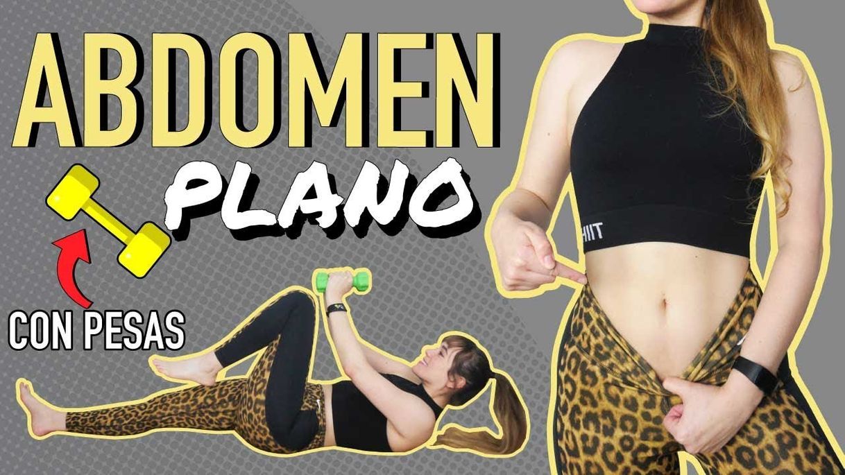 Social Abdominales con pesas | aplanar abdomen 