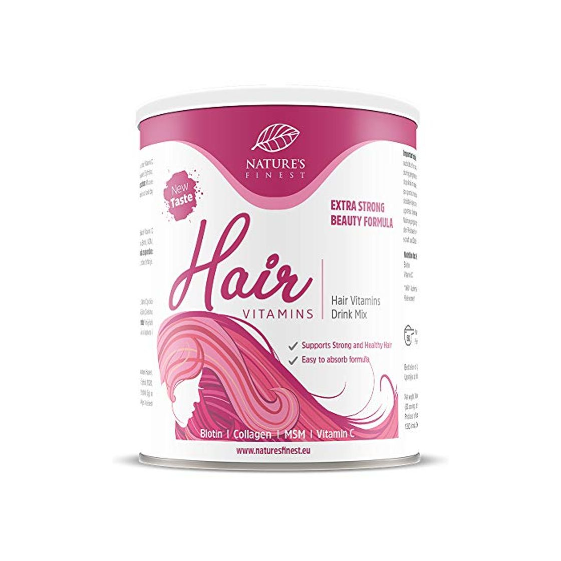 Social Nature's Finest Vitaminas para el cabello con Biotina
