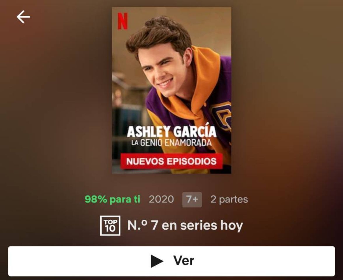 Series Ashley García la genio enamorada