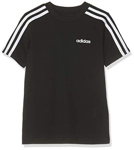 adidas Yb E 3s tee Camiseta de Manga Corta, Niños, Black