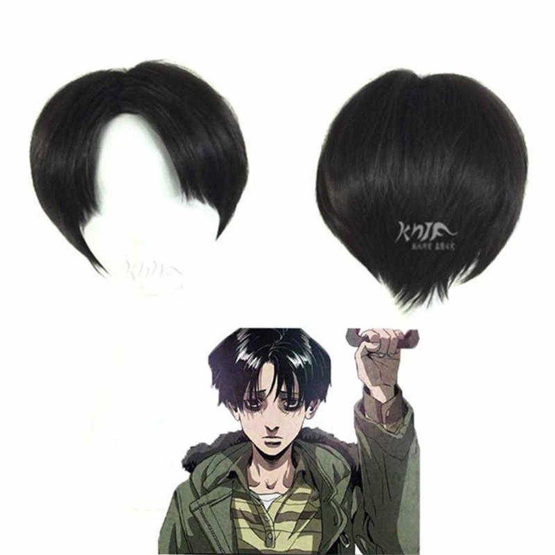 Fashion Peluca negra black yoon bum Killing Stalking 