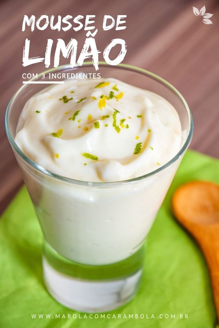 Social Mousse de limão com 3 ingredientes simples