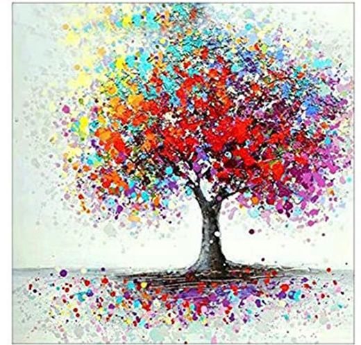 Diamond painting de un árbol 