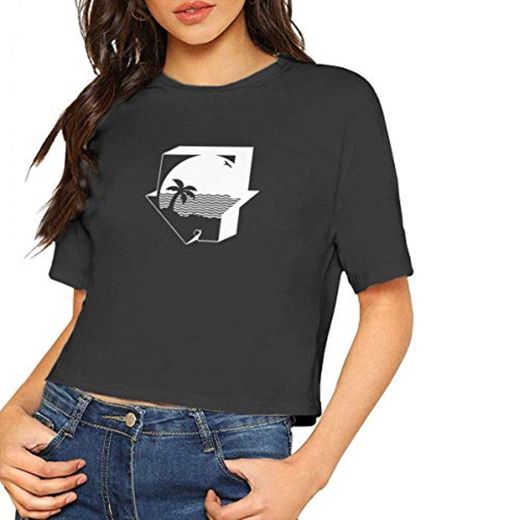 The Neighbourhood Wiped out Album Navel tee Crop Top for Womens
