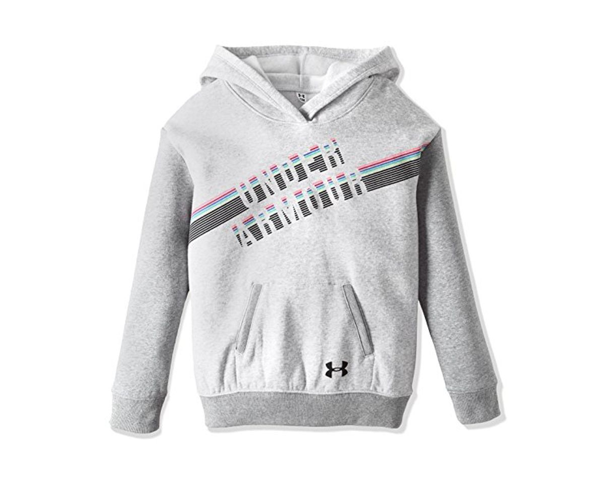 Fashion Under Armour Favorite Fleece Hoody Sudadera con Capucha, Niñas, Gris
