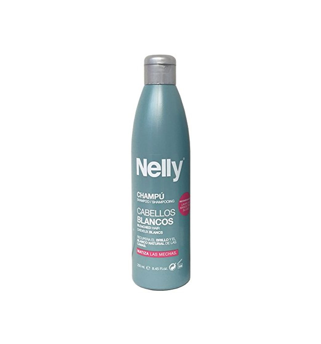 Beauty Nelly Champú Cabellos Blancos - 6 Recipientes de 250 ml - Total