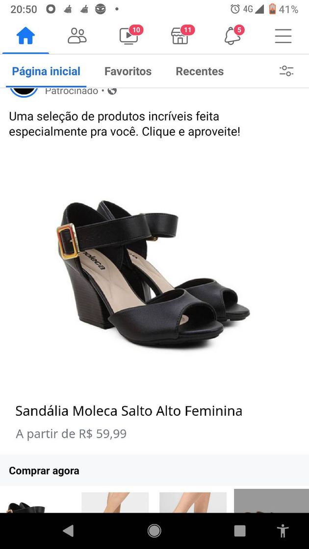 Moda Sapato salto