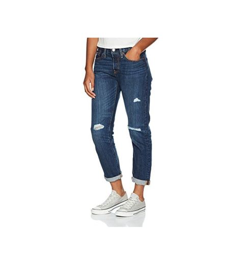 Levi's 501 Tapered Amazon Exclusive Vaqueros Boyfriend, Azul