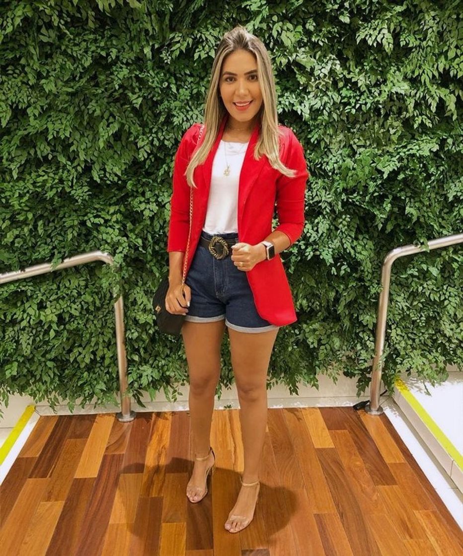 Fashion Blazer vermelho 