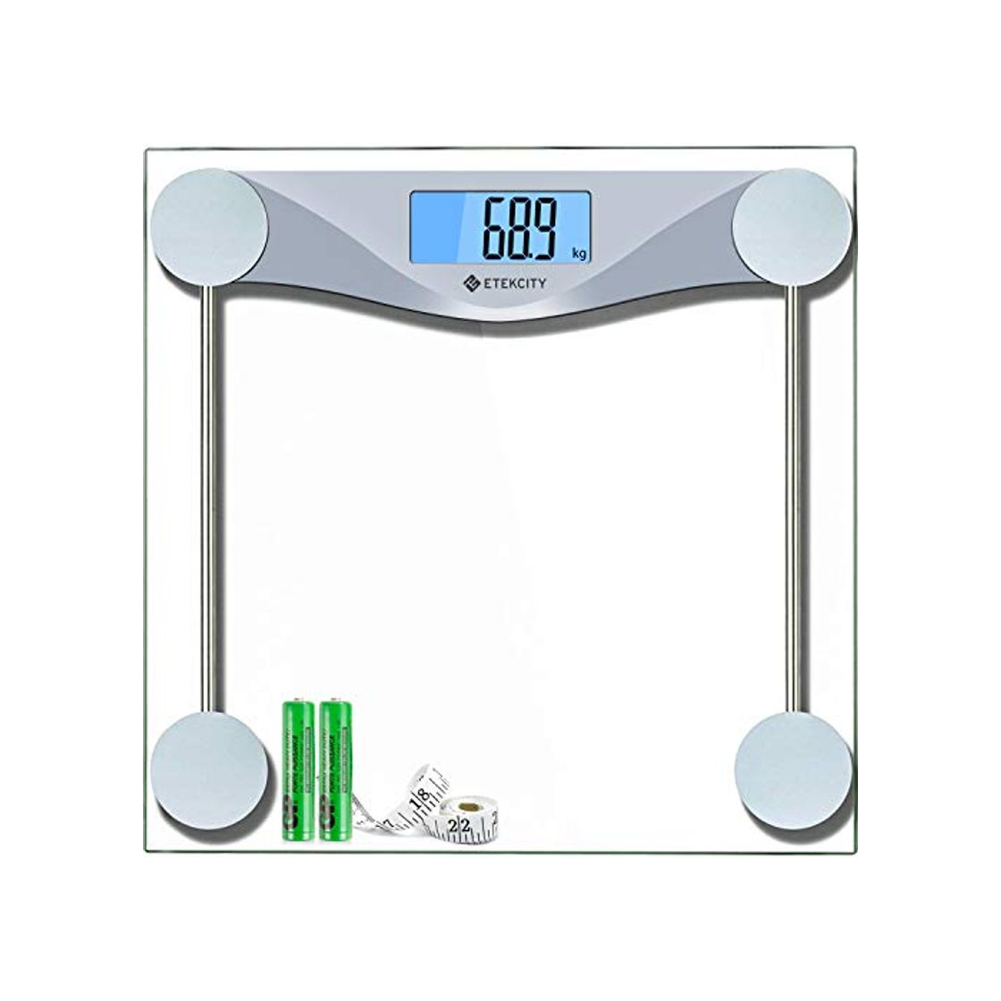 Belleza ETEKCITY EB4074C Báscula de Baño Digital de Alta Medición Precisa 180 kg