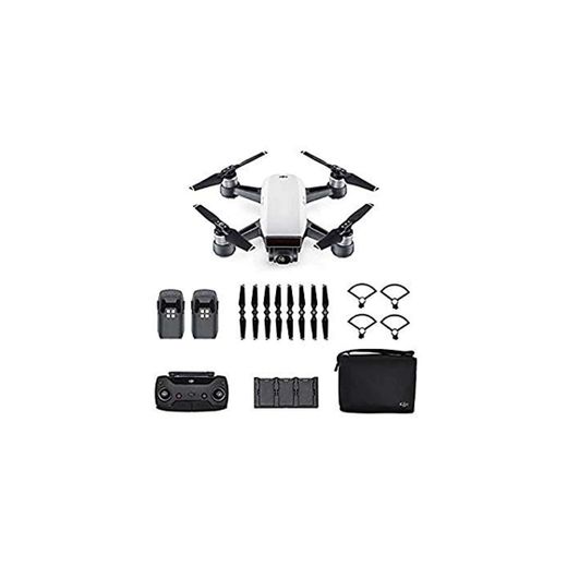 DJI Spark Fly More Combo - Dron cuadricóptero (full hd, 12 mpx, 50 km/h, 16 minutos, + 6 accesorios) color blanco alpino
