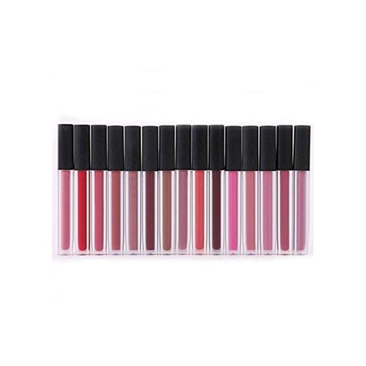 whobabe huda16 Lippenstift Juego 16 Matte brillo de labios Colores 16