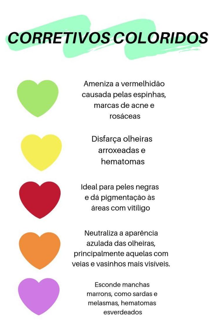 Moda Corretivos coloridos ❤️🧡💛💚💙💜