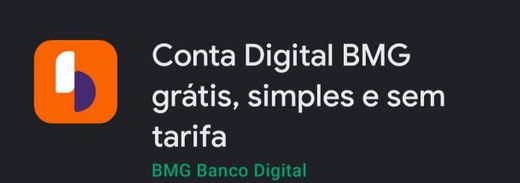 Conta Digital BMG grátis, simples e sem tarifa