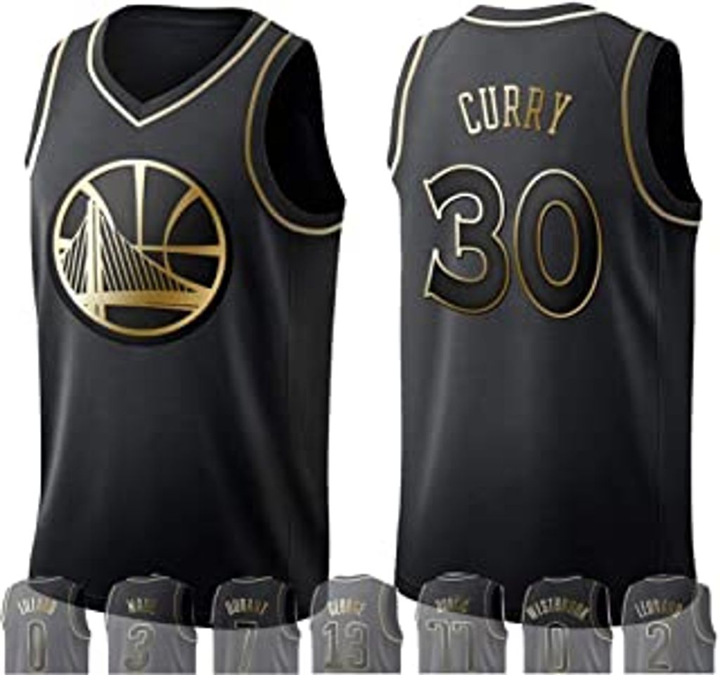Social Zxwzzz Los Hombres de Camisetas de la NBA de Oro State Warriors