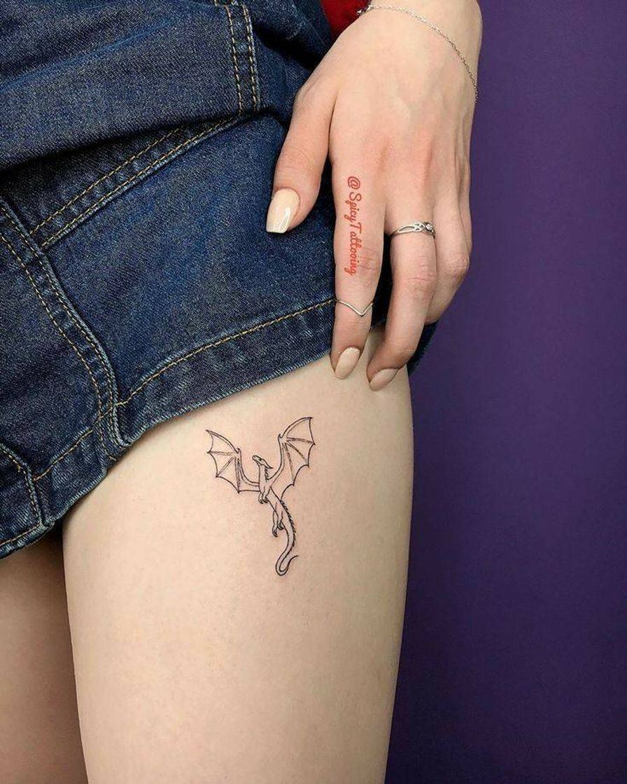 Moda Mini Dragon Tattoo