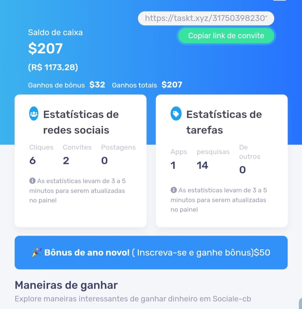 Moda Galera esse site paga 25 reais pra quem ser cadastra nesse site pra ser cadastra basta clicar nesse link que eu vou deixar aqui pra vc galera https://taskt.xyz/3175039823011