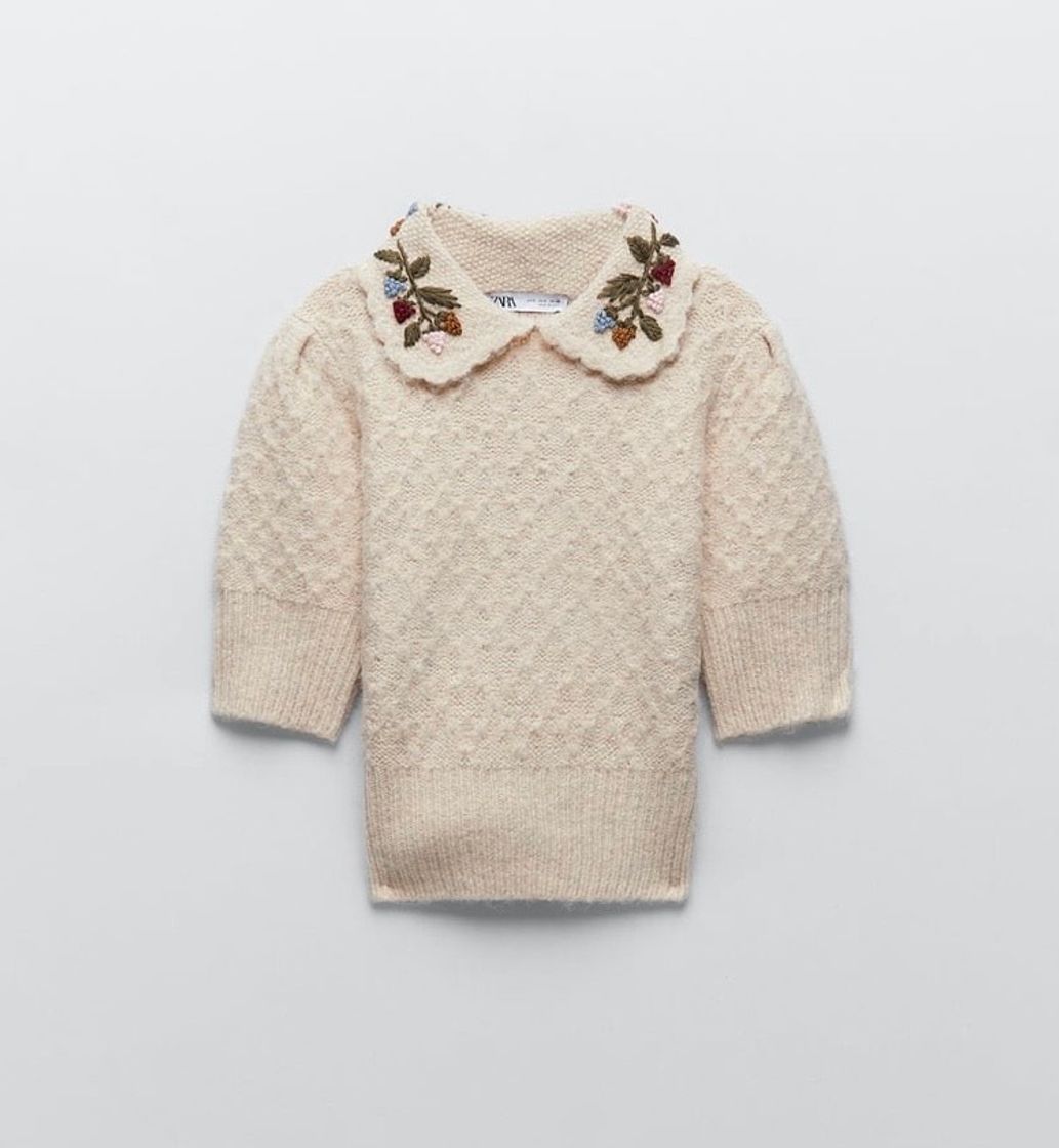 Fashion EMBROIDERED KNIT SWEATER | ZARA Portugal