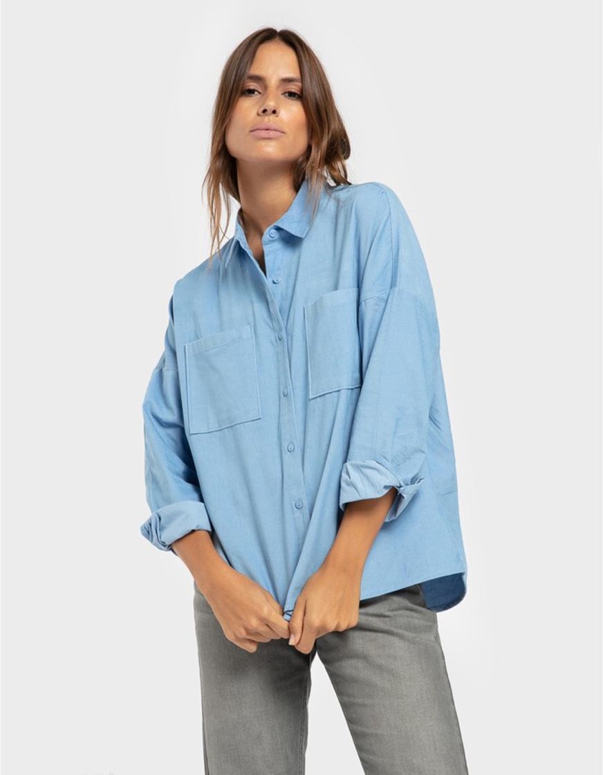 Fashion Camisa oversized efeito bombazina | MO Online